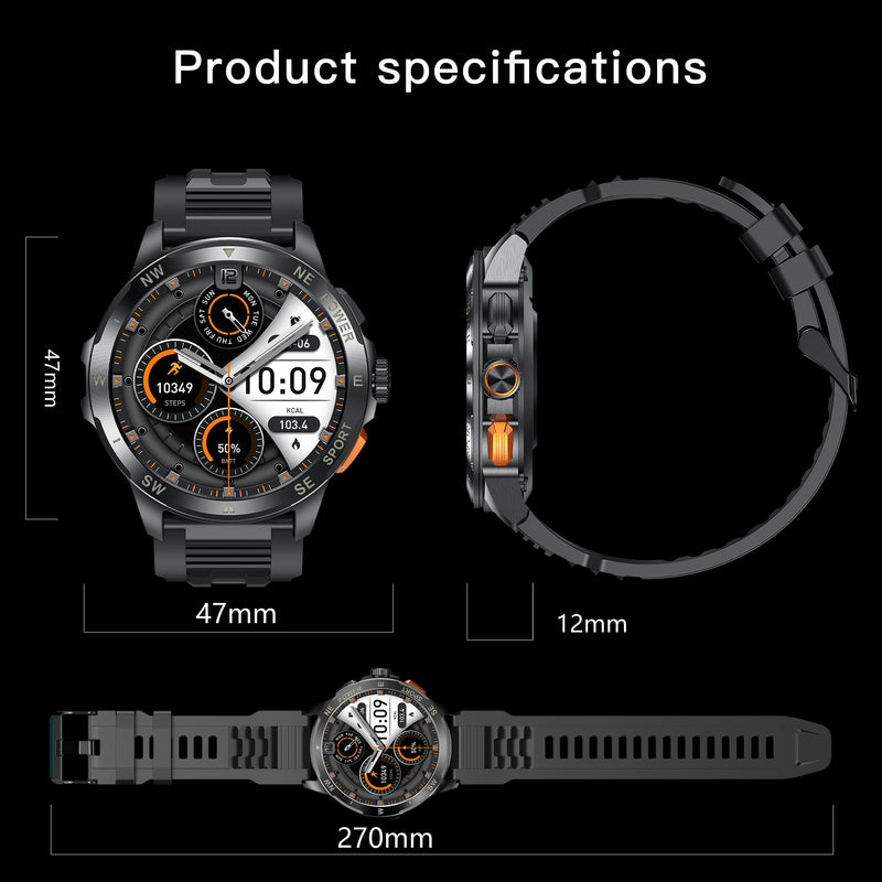 Smartwatch AK77 AMOLED Bluetooth Calling Outdoor Sports