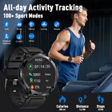 Military Smartwatch Bluetooth Call with 600mAh